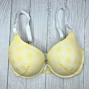 34DDD‎ Bra Womens New Curve Muse Yellow Padded Underwire